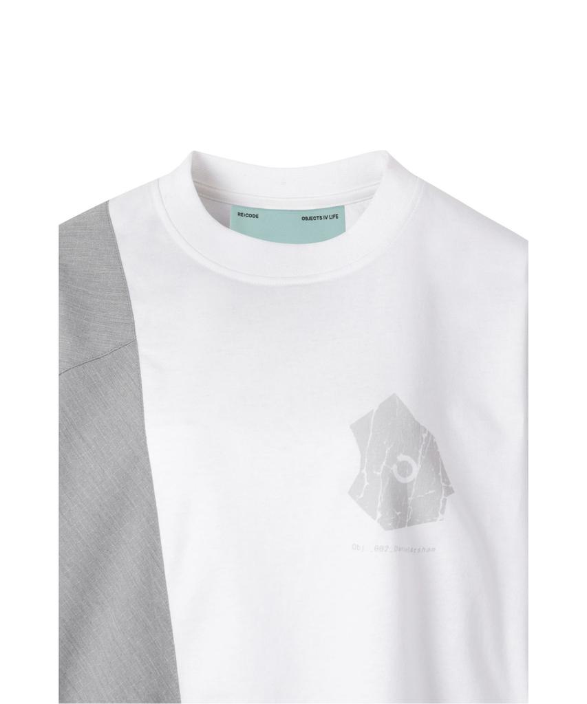 RECODE (Re;Code × Objects Iv Life By Daniel Arsham) Half Fabric Mixed Top R0Tax25220Whx