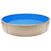 VEVOR 365.7 cm Pool Liner, Round Overlap Swimming Pool Liner for 90 cm Wall Height, Premium Vinyl, Easy Install with Leak-Proof Patches