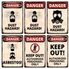Public Danger Warning Sign Tin Art: Garden Warning Sign Decorative Painting