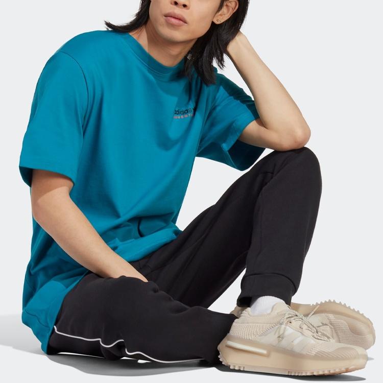 adidas Мужская футболка 'Active Teal' с принтом 'Adventure Mountain Back' IC2362