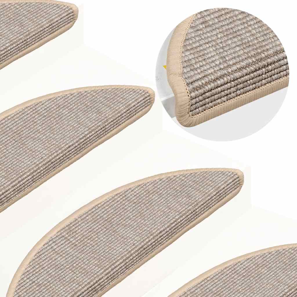 Stair Treads 15 pcs. 56 x 17 x 3 cm Silver Semi Round