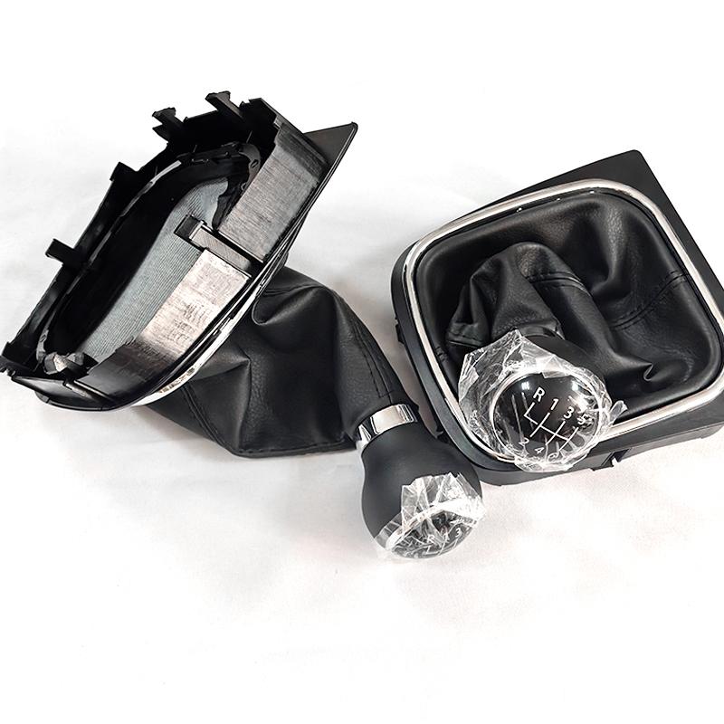 Ручка переключения передач 5/6 скоростей с кожаным чехлом для багажника для Volkswagen VW Golf 5 V 6 VI MK5 MK6 Jetta 2005-2014 Car Stying