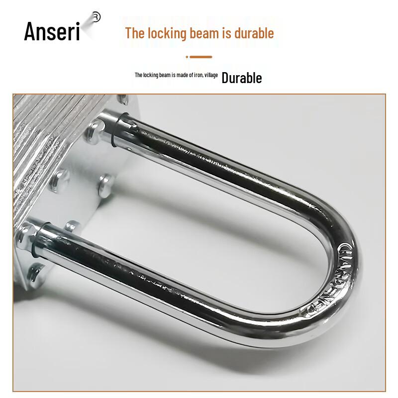 Стальной предохранительный навесной замок Ansell с длинной дужкой