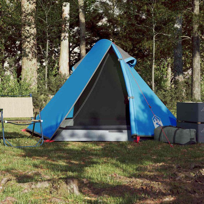 VidaXL Tente de Camping 2 Personnes, Tente d'Ombrage avec Sac de Transport, Auvent Portable avec Parois Latérales pour 94320