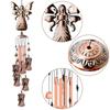 Metal Butterfly Tortoise Wrought Iron Wind Chime 4 Tubes Hanging Ornament Garden Home Wind Chimes & Hanging Decorations LS