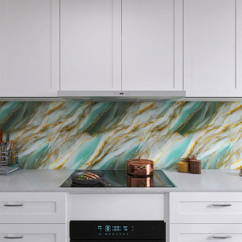 Обои Аксессуары для дома Высокая термостойкость Клей Наклейки на стену Украшение кухонной комнаты Утолщение Маслостойкие 40см