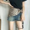 Soft Wrap Leopard Print Hair Scarf Hip Hop Punk Bandana Headwear Triangular Headscarf  Streetwear