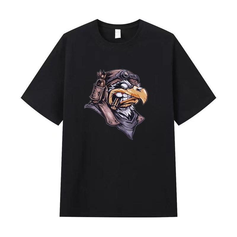 Летняя мужская футболка высокого качества из хлопка с короткими рукавами и принтом, женская футболка, модная спортивная рубашка, повседневный топ для бега