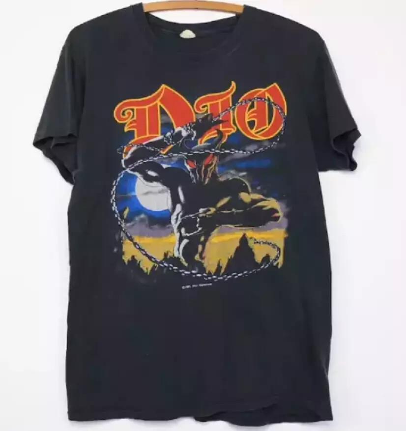 Dio Last Line Tour Винтажная Футболка Концерт Группы Рок 1984 80-е Футболка Винтаж Meta Music Унисекс Футболка