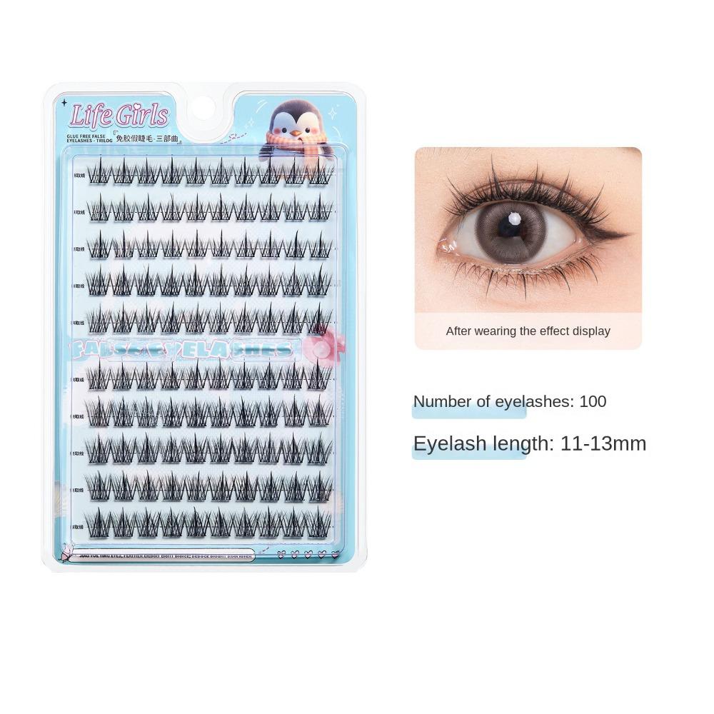 Натуральные накладные ресницы 3D Пушистые Наращивание ресниц Модные Искусственные ресницы Принадлежности для макияжа