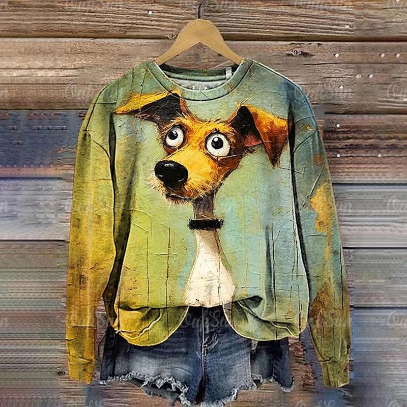 Модная женская толстовка с капюшоном с принтом животных, весна и осень, цветная одежда с принтом тай-дай, повседневная футболка больших размеров с длинными рукавами, тренд 2024 года