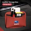 Keychain Multi-functional Car Storage Box Holder Leather Auto Door Side Case Backseat Bag For Subaru STI Forester BRZ OutbackWRX edr87