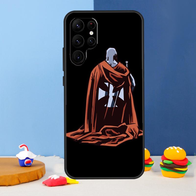 Christian Templar Knights Phone Case For Samsung Galaxy S25 S24 Ultra S9 S10 S20 S22 S21 S23 Plus S24 FE Cover Coque