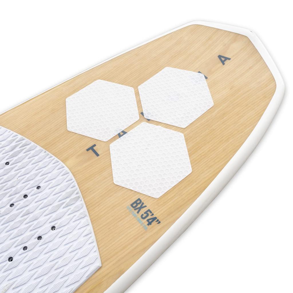 iBoard Surfboard Anti-Slip Traction Pads, 10-Piece Set - 6 Corner Non-Slip Deck Mat Pads - for All Types of Surfboards - White