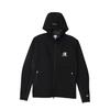 Parka Long Sleeve Water Repellent One Point Logo 3LS Zip Hooded Sweatshirt Golf Black [Champion] WRAP-AIR Techweave(R) Men's C3-ZG102