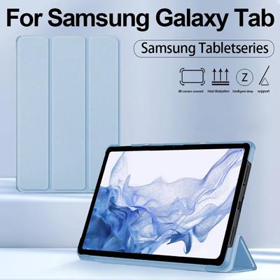 Кожаный чехол для планшета для Samsung Galaxy Tab 12,4 S7 FE S7 S8 S9FE Plus S6 Lite A7 A8 флип-чехол силиконовый мягкий противоударный защитный чехол