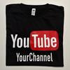 YOUTUBE Кастомная футболка для канала Моя футболка Ютубер Влогер Стример - Кастомный мерч