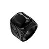 Punk Creative Multi-colored Stone Rings for Men Women Party High Quality Vintage Stainless Steel Cross Ring Jewelry Wholesale