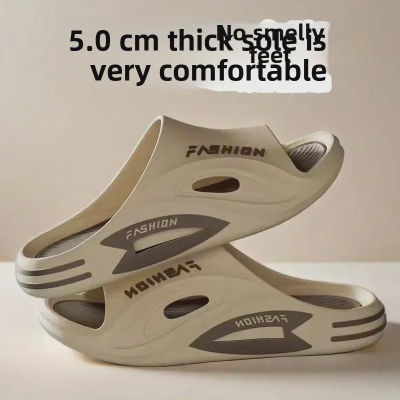 «Мужские сандалии двойного назначения на толстой подошве и пляжные тапочки 2024 года»