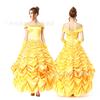 Dress Beautiful Woman with Beast Belle Princess Dress Cosplay Adult Costume Women Belle Dress Cosplay