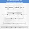 Stainless Steel Telescopic Shower Curtain Rod with No-Drill Support
