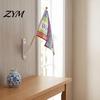 Plastic Flag Mount Mini Stick Holder with Screws, Wall Pole Small Flagpole Bracket Holder, Display for Classrooms Offices Shops Decorative