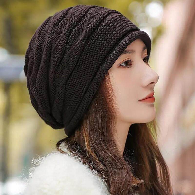 Women S Four Seasons Versatile Slouchy Beanie Hat Loose Fit No Head Size Limit