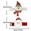 Santa Claus Snowman Curtain Tiebacks Set of 2 Curtain Holdback  Holiday Decor