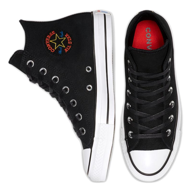 Converse Chuck Taylor All Star Comfortable and Versatile Non-Slip Resistant Lightweight High Top Espadrilles Women's Black & White