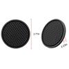 2pcs Black Car Auto Cup Holder Anti Slip Insert Coasters Pads Interior Accessories Universal Fits Perfectly For Most Cups