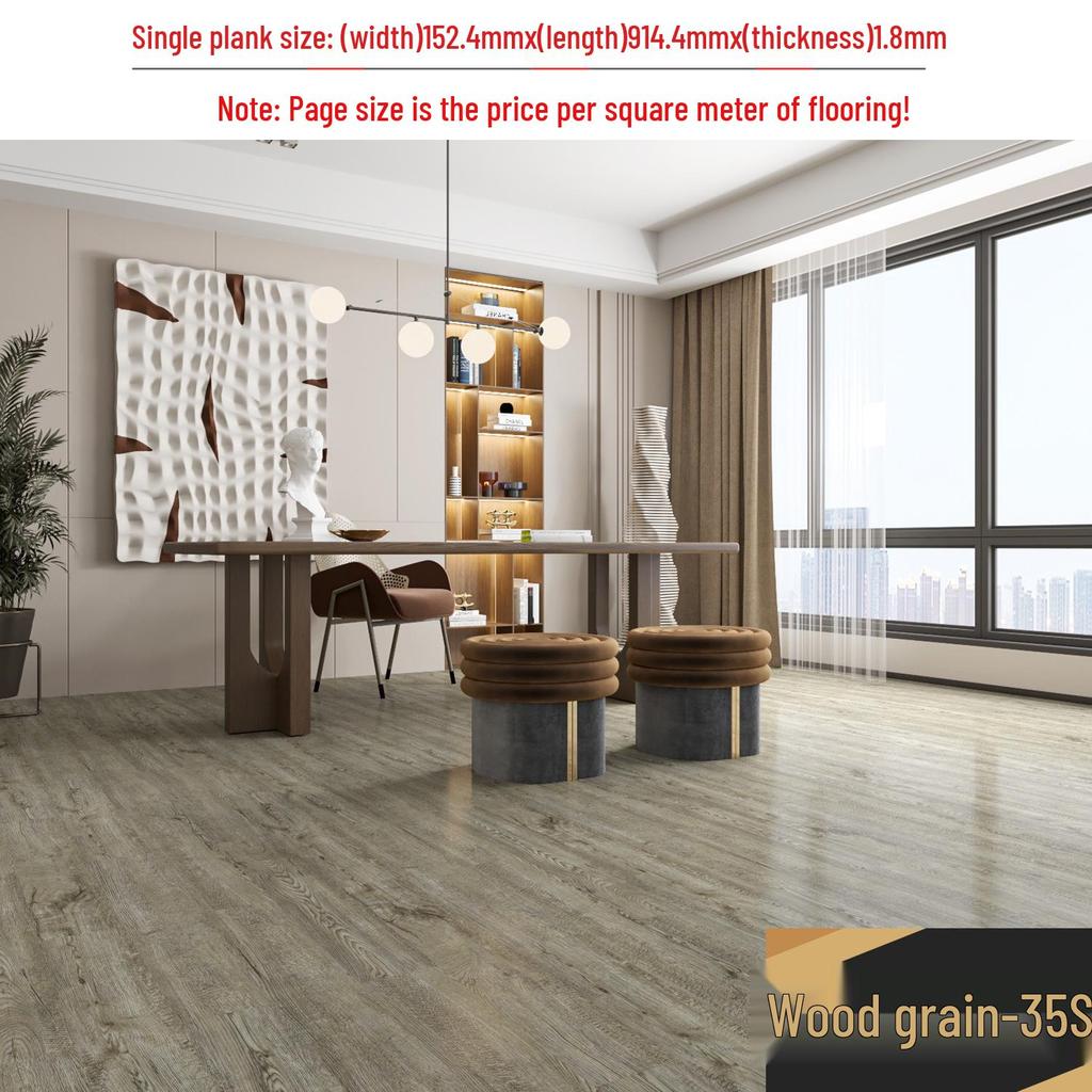 Самоклеящаяся водонепроницаемая виниловая наклейка для пола под камень: Толстое, износостойкое ПВХ-покрытие для спален