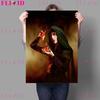 Cowled Witched And Blood Witch Wall Art Canvas Painting Swamp Witch,Blue Moon Art Poster And Print Home Decoration Unframed No Frame
