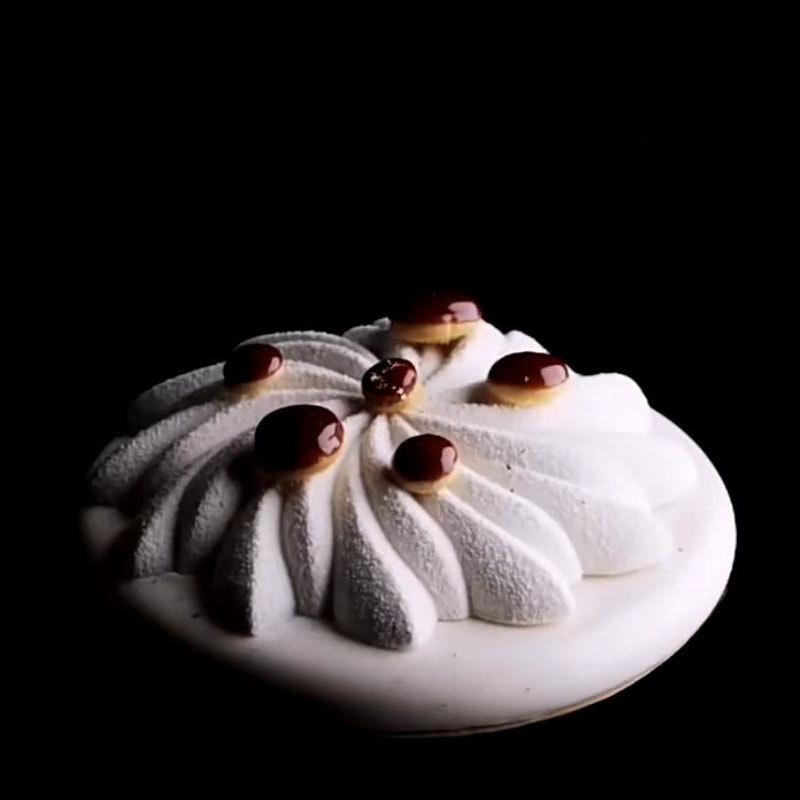 6-полостная геометрическая спиральная силиконовая форма в виде цветка, форма для выпечки «Вихрь», инструменты для самостоятельной выпечки шоколада, аксессуары для украшения торта