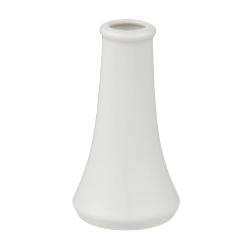 Tomatsu Shoten Buddhist Altar Verse, Ceramic, Trapezoidal, Plain White, 4.0mm Sakaki Stand