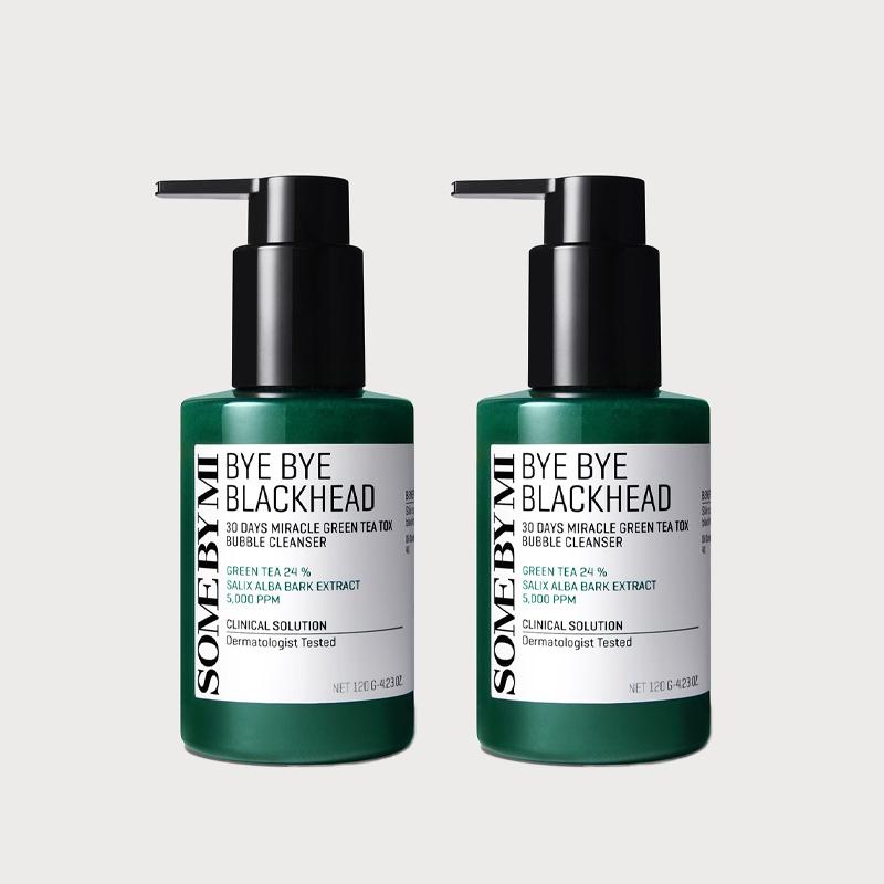 SOME BY MI Bye Bye Blackhead 30 Days Miracle Green Tea Tox Bubble Cleanser 120 г (3 варианта)