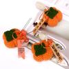 Wool Knit Keychain with Persimmon and Peanut Pendants - Souvenir Gift Box Accessories