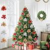 14cm Glitter Artificial Christmas Flowers Xmas Tree Ornaments Merry Christmas Decorations for Home New Year Gift