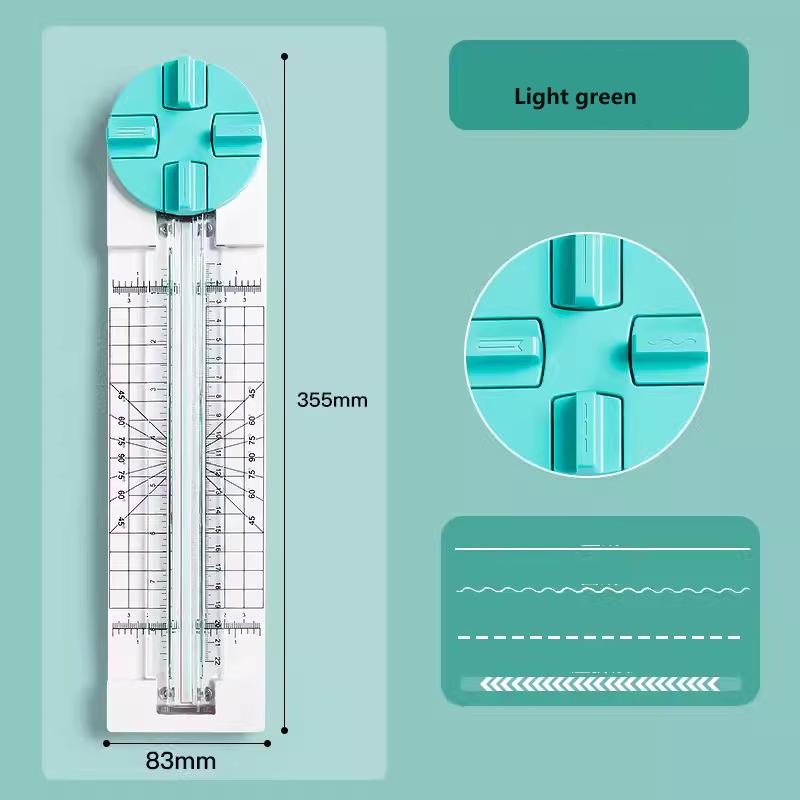Многофункциональный резак для бумаги, биговальная машина, вращающийся на 360 градусов резак для бумаги 4 в 1 для ручной резки карточек, художественные инструменты