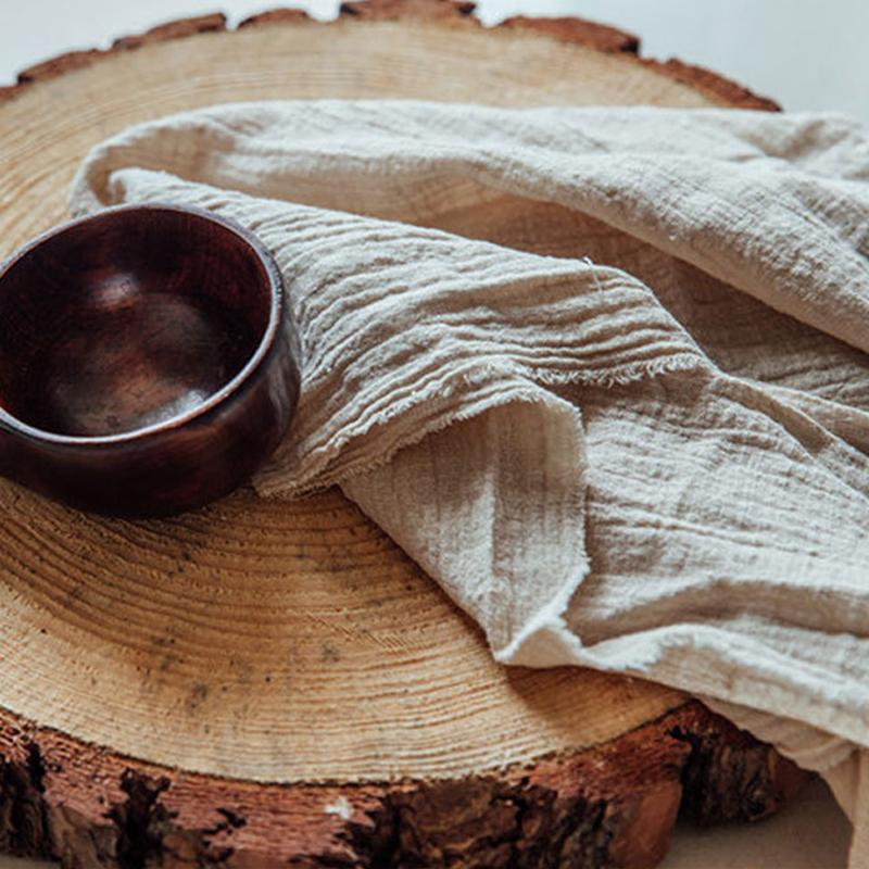 Фотофон Текстура неровностей Мешковина Хлопковая ткань Аксессуары для фотостудии Для еды Украсить Фотофоны Реквизит для съемки