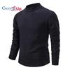 Cozy Up Men's Round Neck Solid Color Knitted Sweater Autumn and Winter Thick Base Warm Outer Wear Sweater