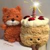 Fun cake doll children's birthday gift plush toy creative fake cake fun birthday gift girl