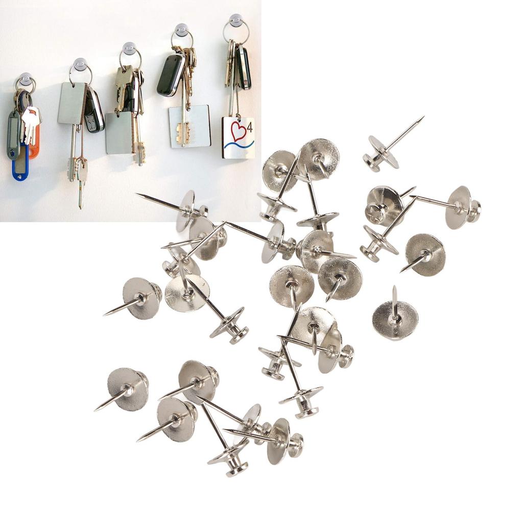 30 шт. гвоздей для подвешивания картин из цинкового сплава, декоративные двухсторонние кнопки, крючки, кнопки для стены
