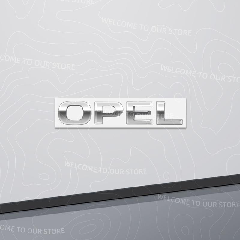 Zinc Alloy For OPEL ASTRA Logo Meriva Insignia Mokka Rocks Zafira Vectra Car Trunk 3D Metal Emblem Rear Body Badge Sticker