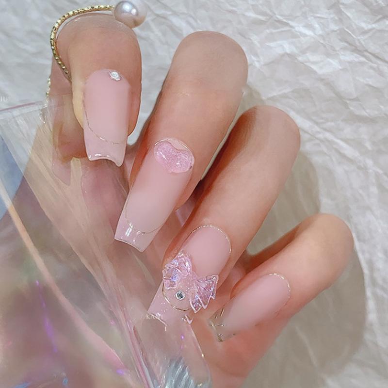 10 Pcs Colorful Aurora Jelly Clear Bow Nail Decorations 3D Resin Cute Bowkont Nail Art Charms Gems Diy Manicure