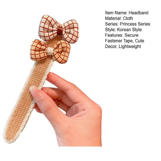 Повязка на голову для девочек с цветочным бантом, декор, безопасная лента-застежка, детская повязка для волос, головные уборы, аксессуары для волос, подарок на день рождения