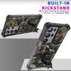 Противоударный чехол с камуфляжным принтом для Samsung Galaxy S25 Ultra S22 Plus S23 S24 FE A14 A34 A54 A05S A15 A16 с подставкой