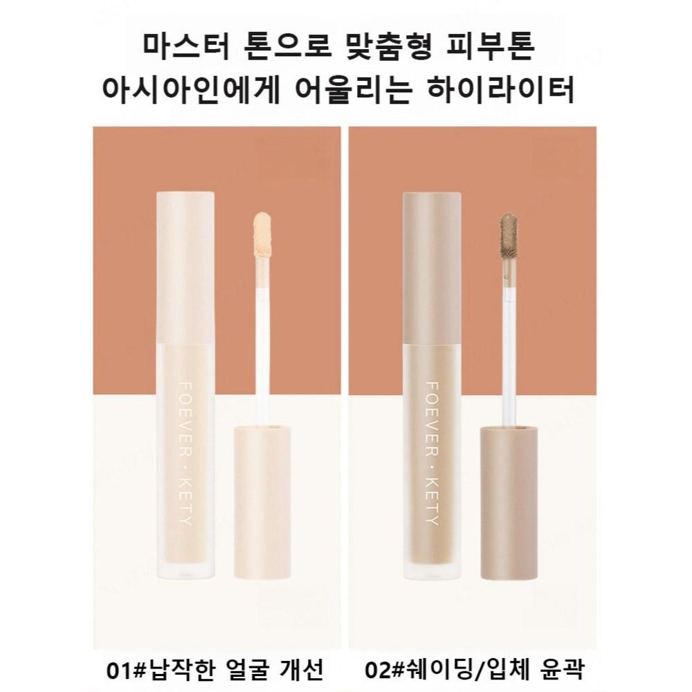 1+1 Shading Stick Side Shadow Highlighter Shading Stick Nose Shadow Liquid Waterproof Concealer, 02 #Shading*, 2 шт.
