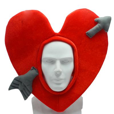 Мультяшный плюшевый головной убор Love Peach, забавная теплая шапка со стрелой Купидона, реквизит для фотосессий и вечеринок