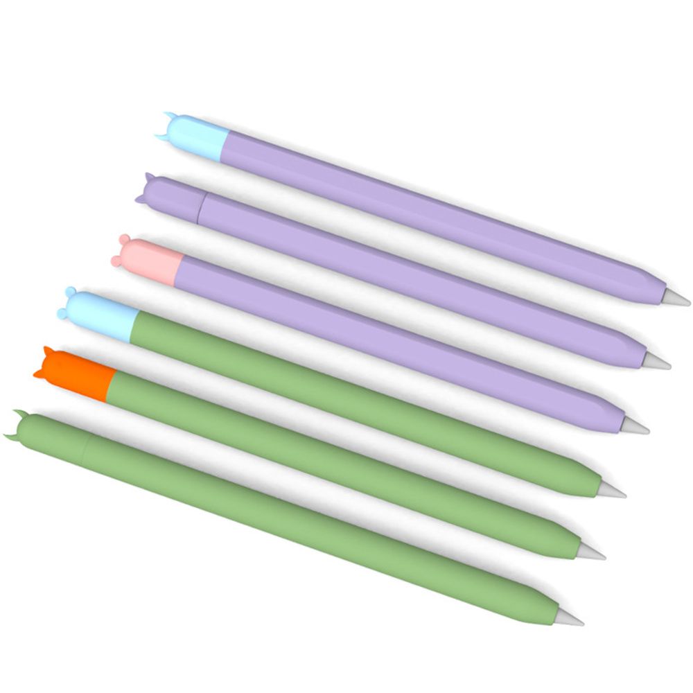 Чехол для Apple Pencil 1 2 Мультяшный Мягкий Силиконовый Защитный Чехол 1-го 2-го Поколения Кожа для Карандаша iPad Для Чехла Apple Pencil
