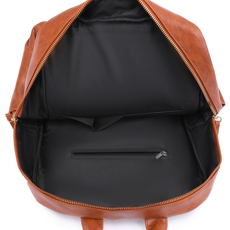 Винтажный большой вместительный женский рюкзак из искусственной кожи 2023, роскошная дизайнерская сумка для ноутбука, рюкзаки для девочек-подростков, сумка через плечо Mochila